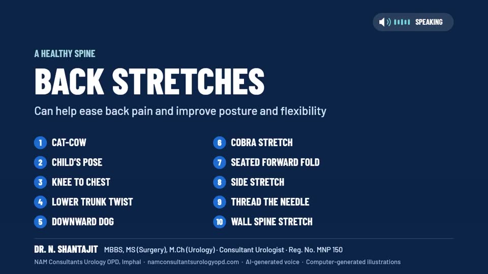 Back stretches follow-along video